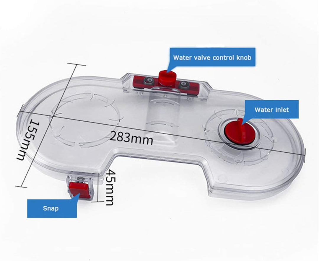 GYing 1 elektrische Wischkopfbürste + 12 Wischmopps + 1 geteilter Wassertank für Dyson V11 V10 V8 V7
