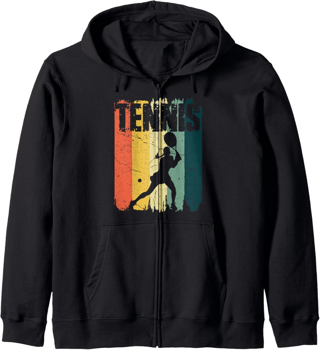 Tennis Sport Retro Vintage Tennisspieler Kapuzenjacke