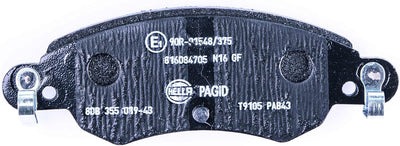 HELLA PAGID 8DB 355 019-431 Bremsbelagsatz - T9105 - Dicke/Stärke: 17.5mm - Bremssystem: Bosch - ink