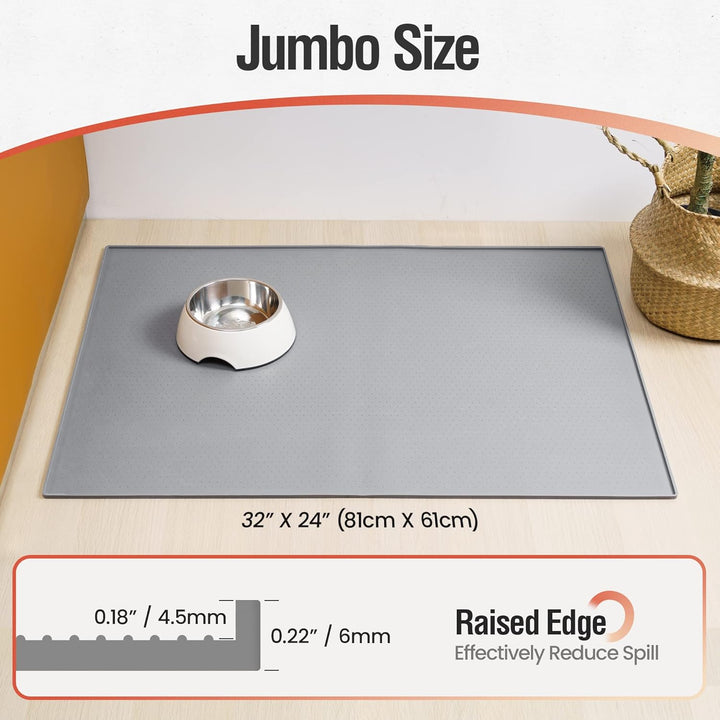 Conlun HundeFuttermatte Katzen Futtermatte, Rutschfestes Design, 100% wasserdichte Haustierfutter Ma