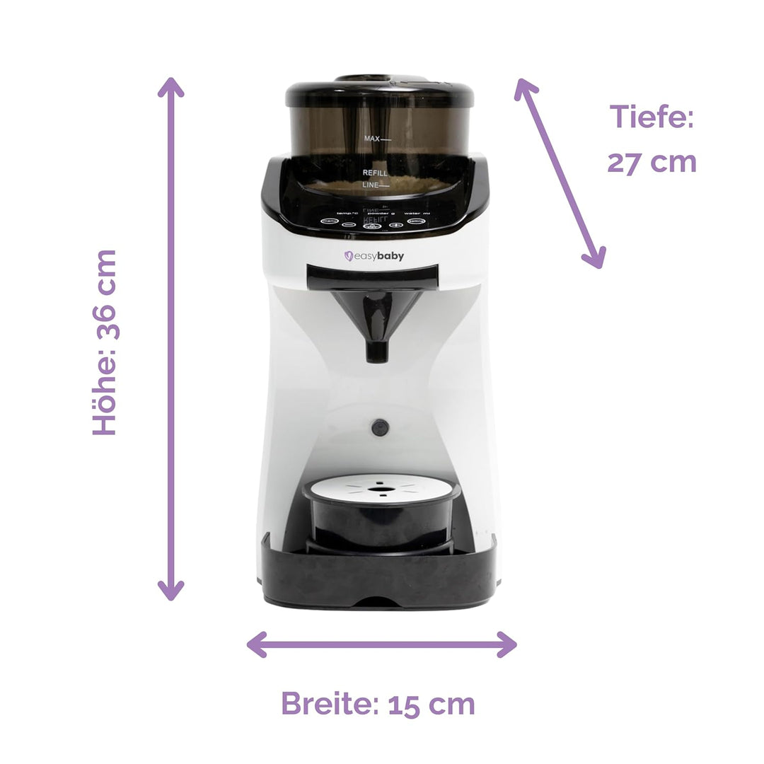 Easybaby Milk Maker - Automatischer Flaschenzubereiter - die Perfekte Babyflasche auf Knopfdruck, Fl