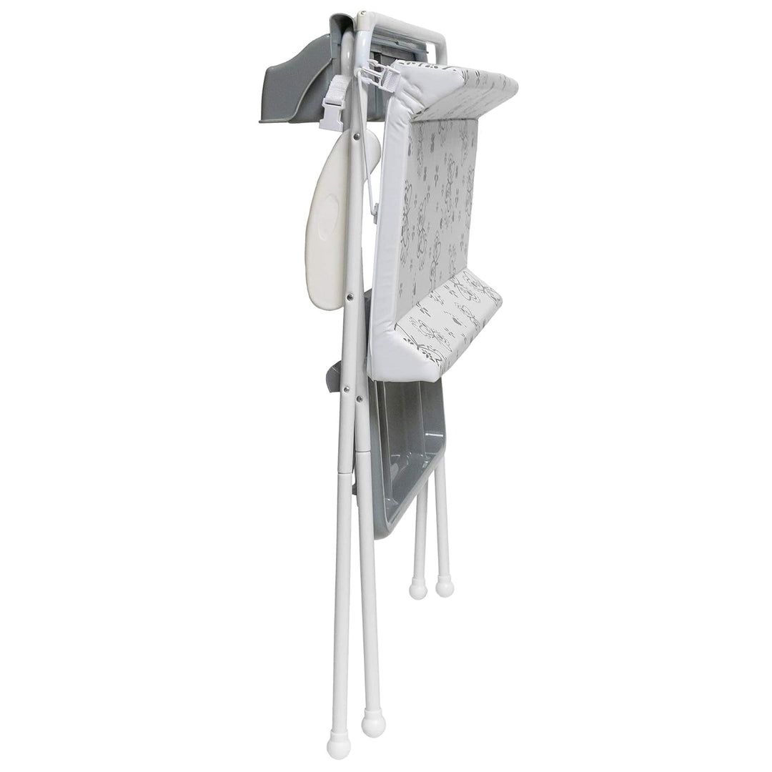 ib style® KOA 2-in-1 Wickeltisch mit Badewanne | mobile Wickelkombination | Klappbar | Grosse Wickel