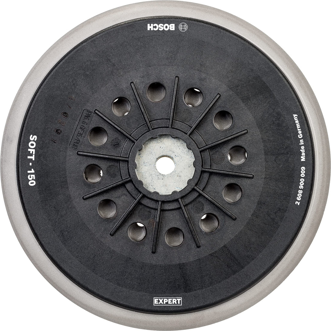 Bosch Professional 1x Expert Multihole Stützteller (für Bosch, Version weich, Ø 150 mm, Zubehör Exze