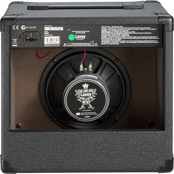 Laney LX Series LX20R - Guitar Combo Amp - 20W - 8 inch Woofer - With Reverb 20" Black, 20" Black