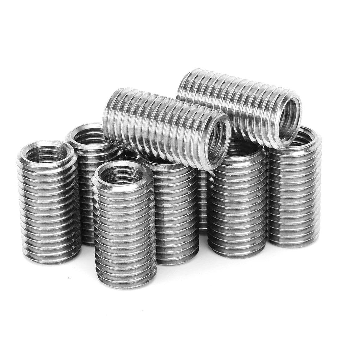 10Pcs Gewindeeinsatz Reparaturmutter Gewindeschlitzen Weibliche M12 und Männliche M16 Schraubbuchse,