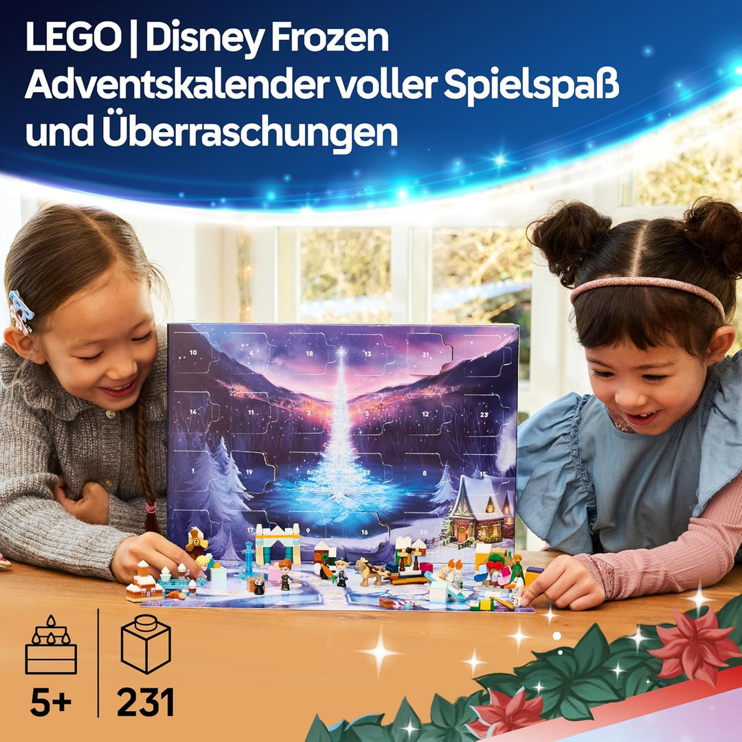 LEGO ǀ Disney Frozen Adventskalender 2025 Kinder Spielzeug - Kreatives Spielset - Bauset mit den Fig