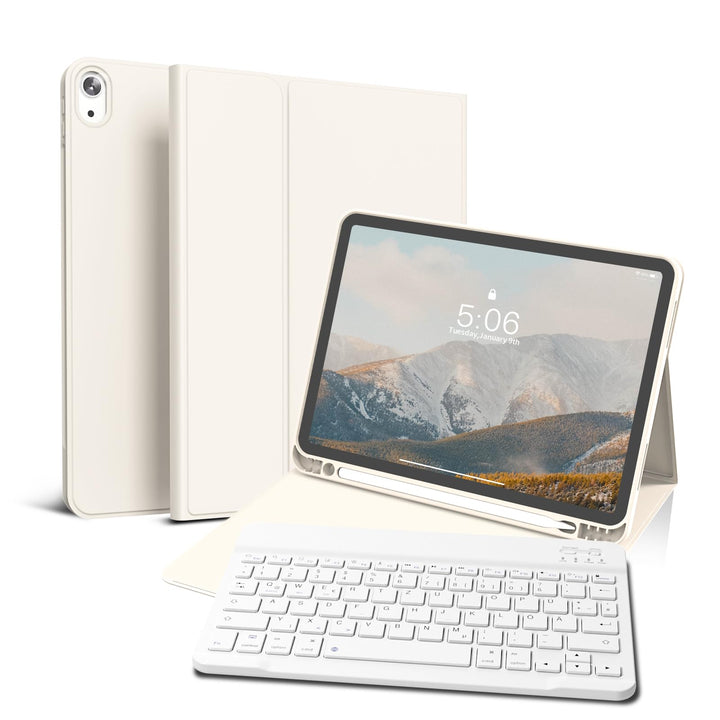 Hülle mit Tastatur für iPad Air 11 Zoll 2025 2024 (M3/M2), iPad Air 5 4 2022/2020 10,9 Zoll, Soft TP