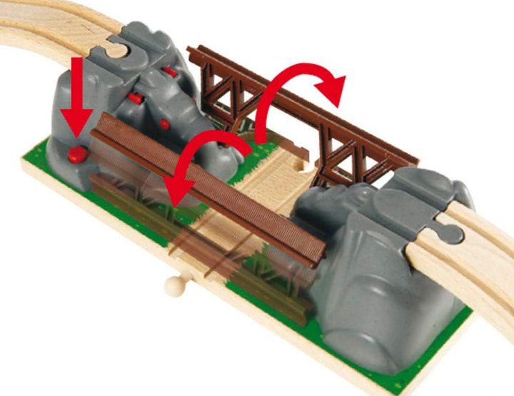 BRIO World 33481 Magischer Tunnel – Eisenbahnzubehör für die BRIO Holzeisenbahn – Kleinkinderspielze