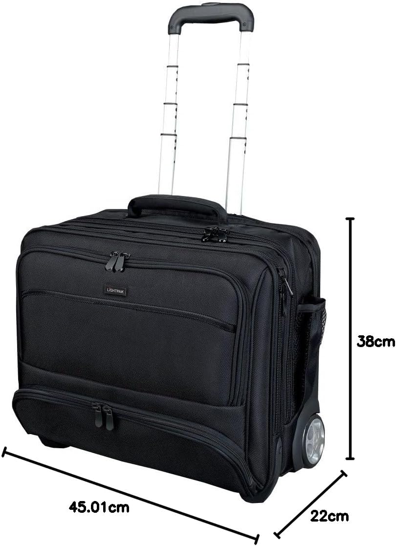 Lightpak Koffer Lightpak 46115 - Business Laptop Trolley Sky, aus Schwarzem Nylon 47 cm 40 liters Sc