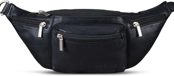 ROYALZ 'Laguna' Bauchtasche Leder Vintage Look Gürteltasche Unisex auch als Brusttasche Crossbody Ba