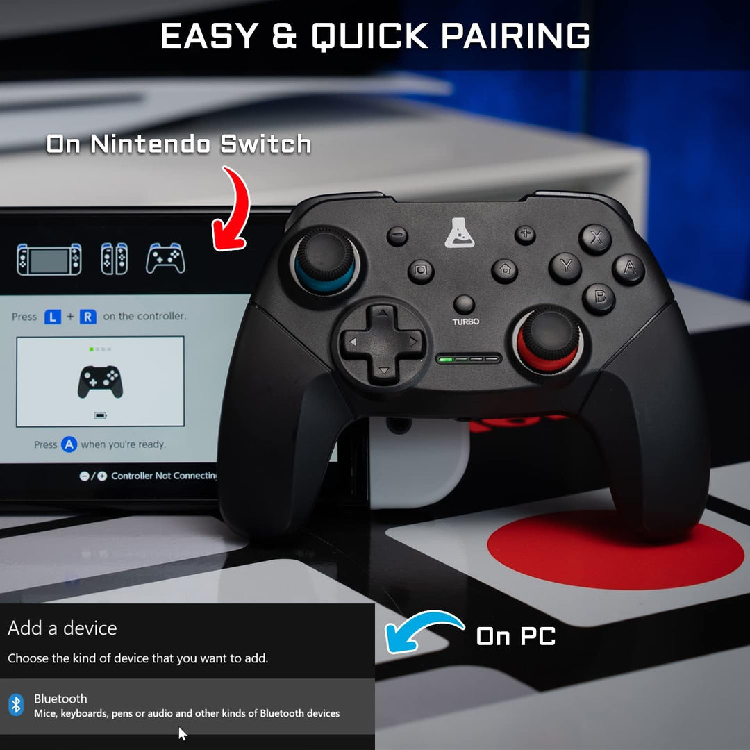 THE G-LAB K-Pad THORIUM Switch Wireless Bluetooth Gaming Controller mit integrierter Vibration, Game