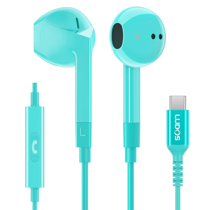 LUDOS FEROX USB C Kopfhörer, 5 Jahre Garantie für iPhone 16 15 Pro Max Plus Samsung Galaxy S24 S23 U