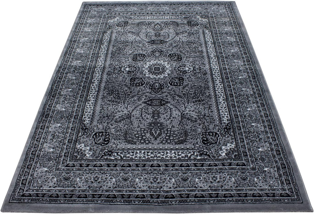 Carpetsale24 Teppich Wohnzimmer Traditioneller Orientalisch Design Grau 160 x 230 cm - Kurzflor Tepp