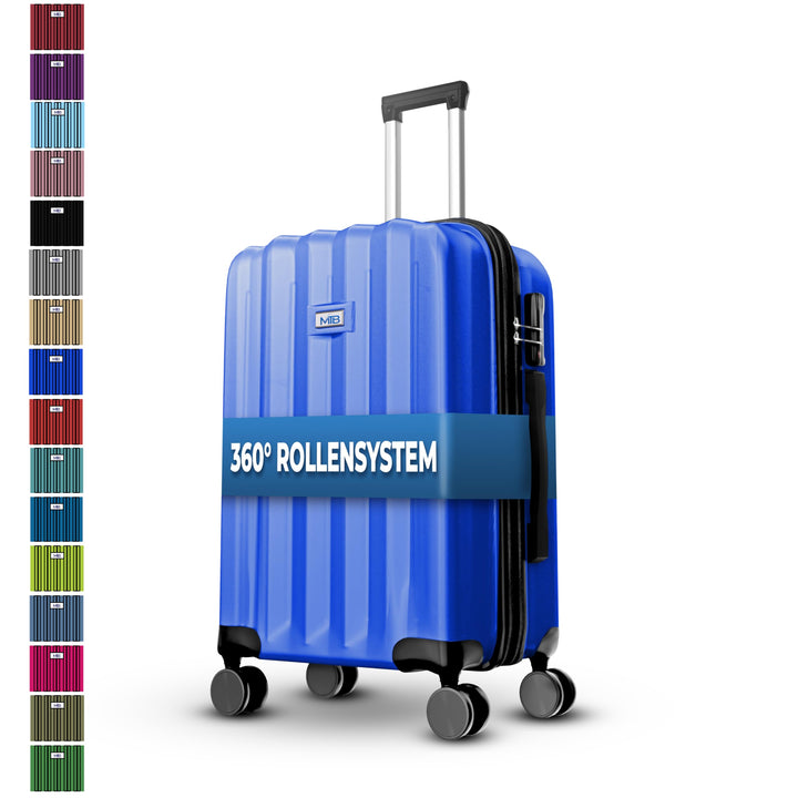 MY TRAVEL BAG Hartschalen-Koffer Trolley ABS Reisekoffer 4 Zwillingsrollen (Handgepäck-Mittel-Gross-