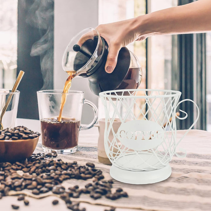 HEMOTON 1stk Kaffeekapselbecher Kaffeetasse Mit Obstkorb Aufbewahrungskorb Für Kaffee Obstkorb Zum S