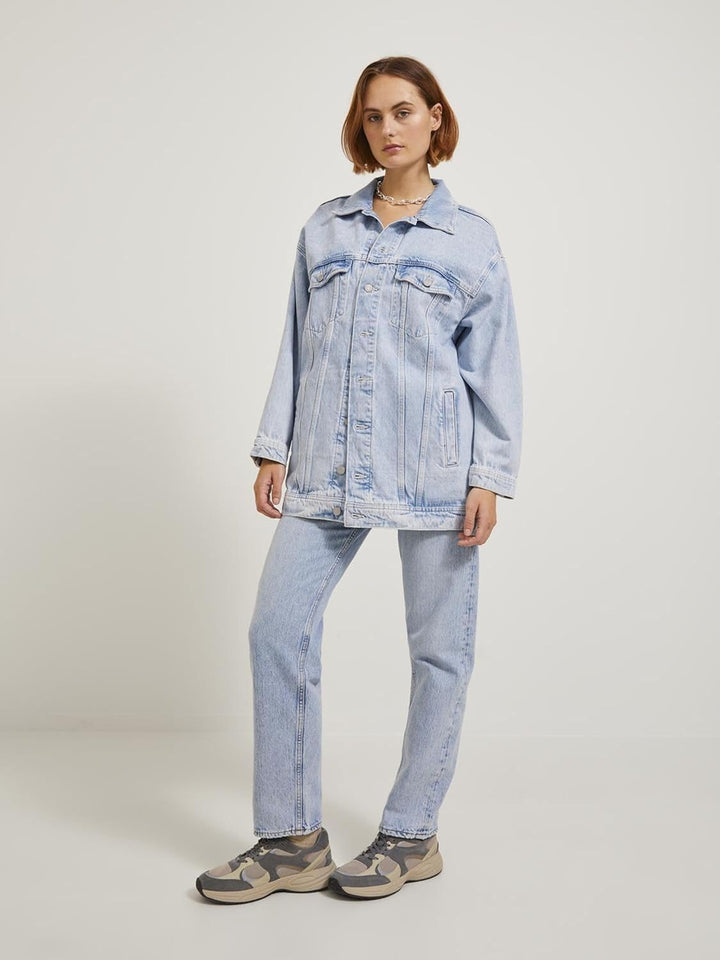 JACK & JONES Damen JJXX JXALISON Oversized Long Jacket CR503 NOO XS Light Blue Denim, XS Light Blue