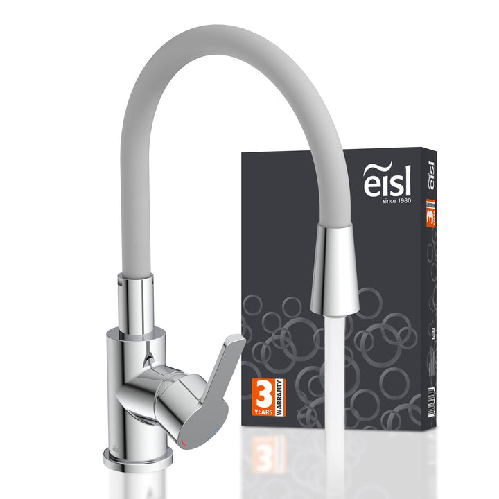 EISL NI186FLHG FLEXO Spültischarmatur Hell Grau/Chrom, biegsamer Wasserhahn für die Küche, energie-u
