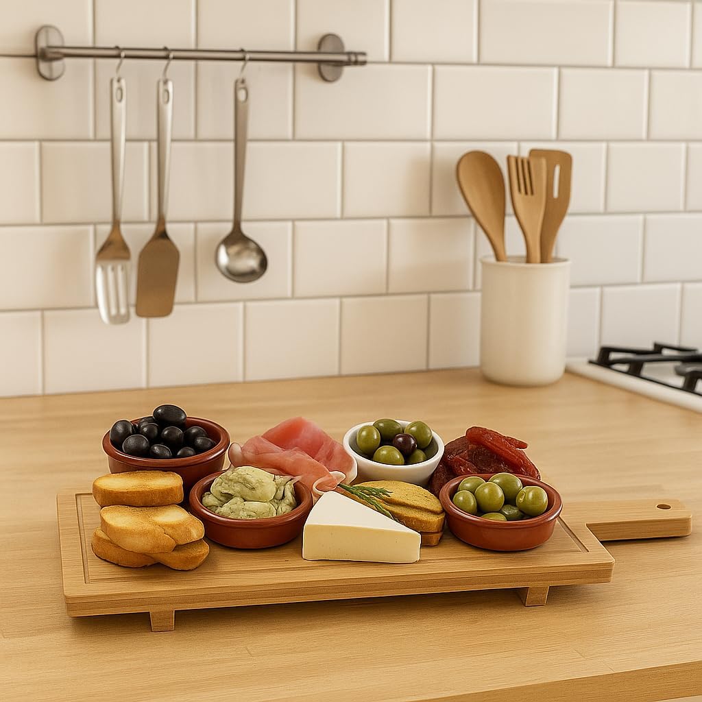 Cookinglife Servierbrett Tapas-Brett - Bambus - 58 x 19 cm, 58 x 19 cm
