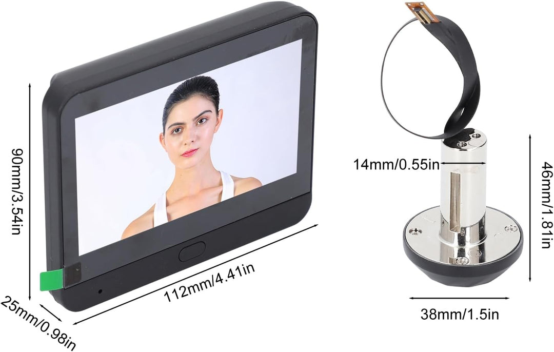 Bewinner 1080P Video Türklingel mit Kamera, 4,3-Zoll-LCD HD Bildschirm, 130° Weitwinkel, Visuelle Tü
