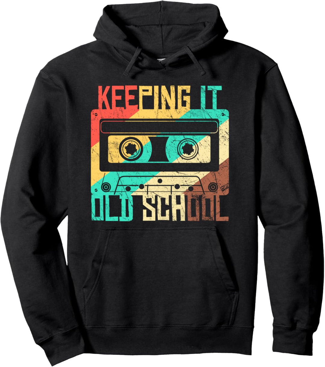 Kassette Vintage Retro Musik Kassetten 80er und 90er Jahre Pullover Hoodie