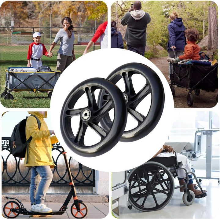 2 Stück Elektroroller- , Ersatzreifen für Elektroroller, leise Skate- , Ersatz-Roller-Reifen, 145 mm