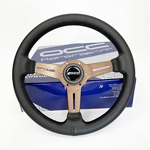 OCC MOTOR SPORT FLACHER BODENLENKRAD AUTO CLASSIC MODELL PERFORATED LEDER BRONZEARME - AUTO FLACHER