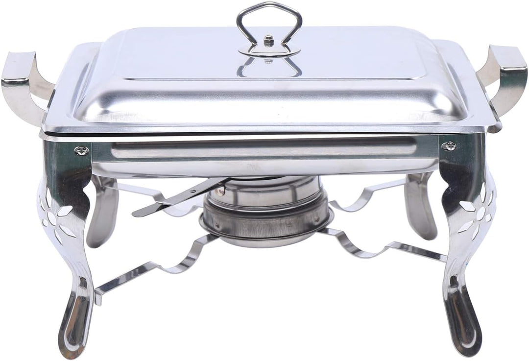 6L Speisewärmer, 21 * 26 * 26cm Edelstahl Warmhaltebehälter, Grosse Kapazität, Chafing Dish für Buff