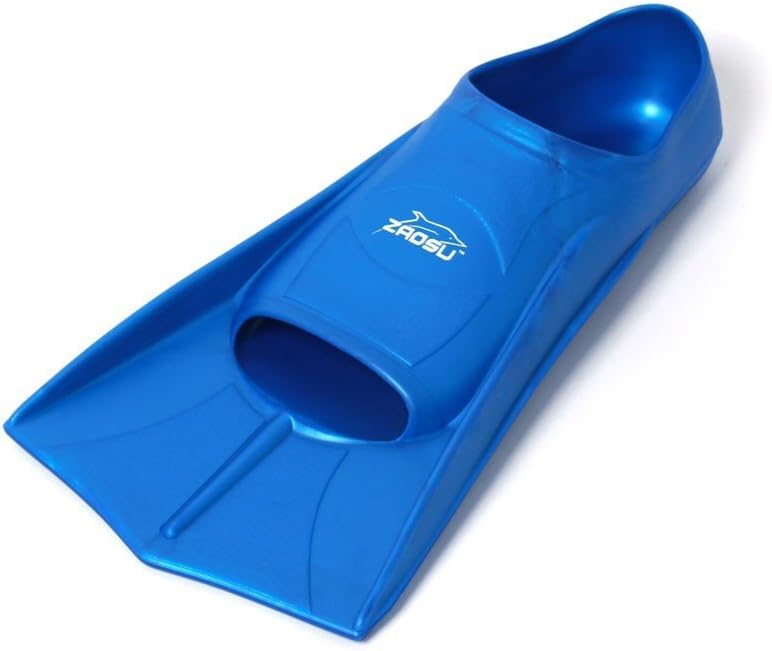 ZAOSU Unisex Training Fins | Kurzflossen für Erwachsene und Kinder fürs Training im Schwimmen blau 4