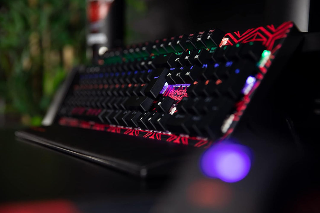 Konix Dungeons & Dragons Kabelgebundene mechanische Gaming-Tastatur AZERTY - Anti-Ghosting - 20 Lich