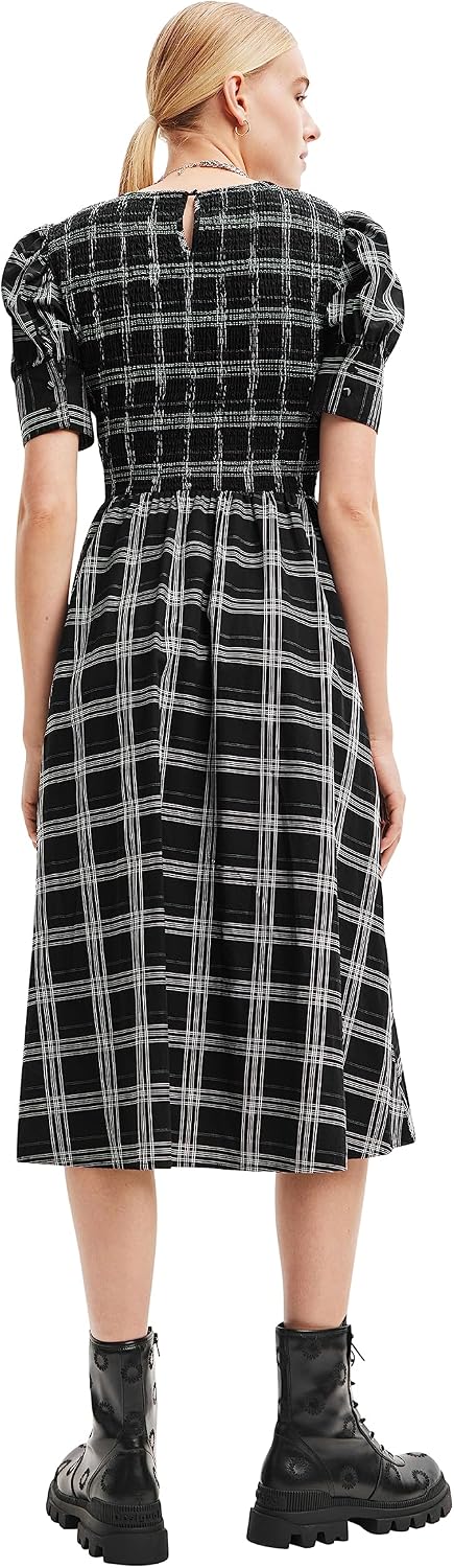 Desigual Damen Vest_rasha Dress XS Schwarz, XS Schwarz