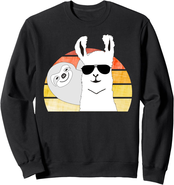 Lama Alpaka Faultier Fun Sweatshirt