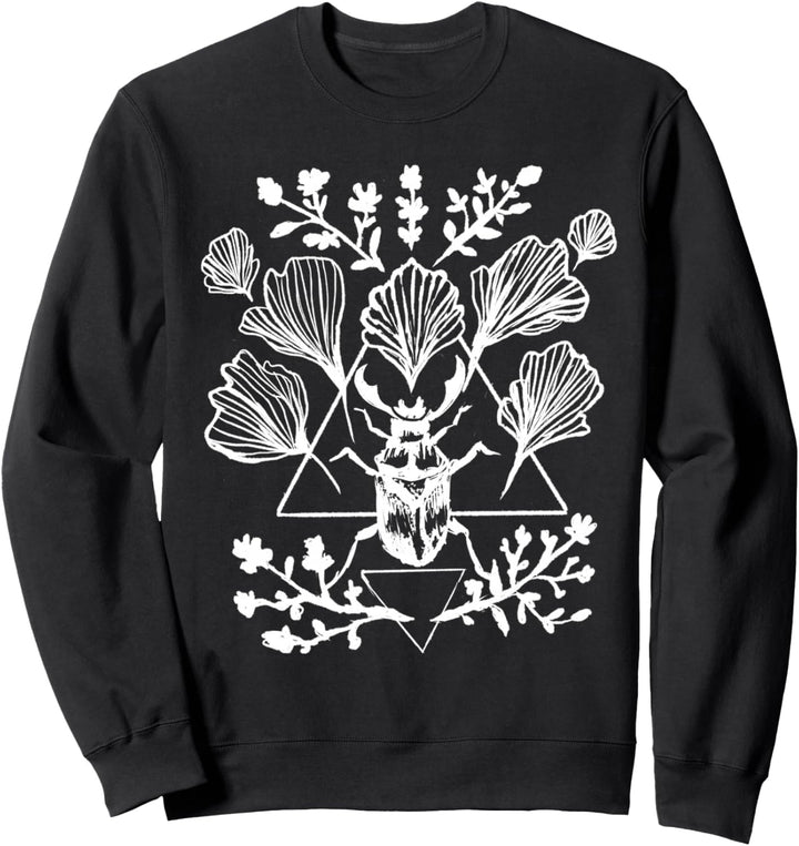 Käfer Ginkgo verlässt Goth Punk Witchy Nature Sweatshirt