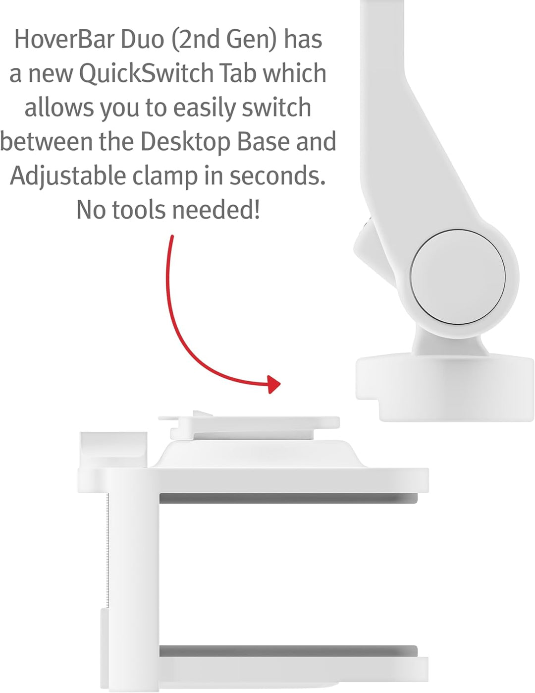 Twelve South HoverBar Duo (2nd Gen) for iPad/iPad Pro/Tablets | Adjustable Arm with New Quick-Releas