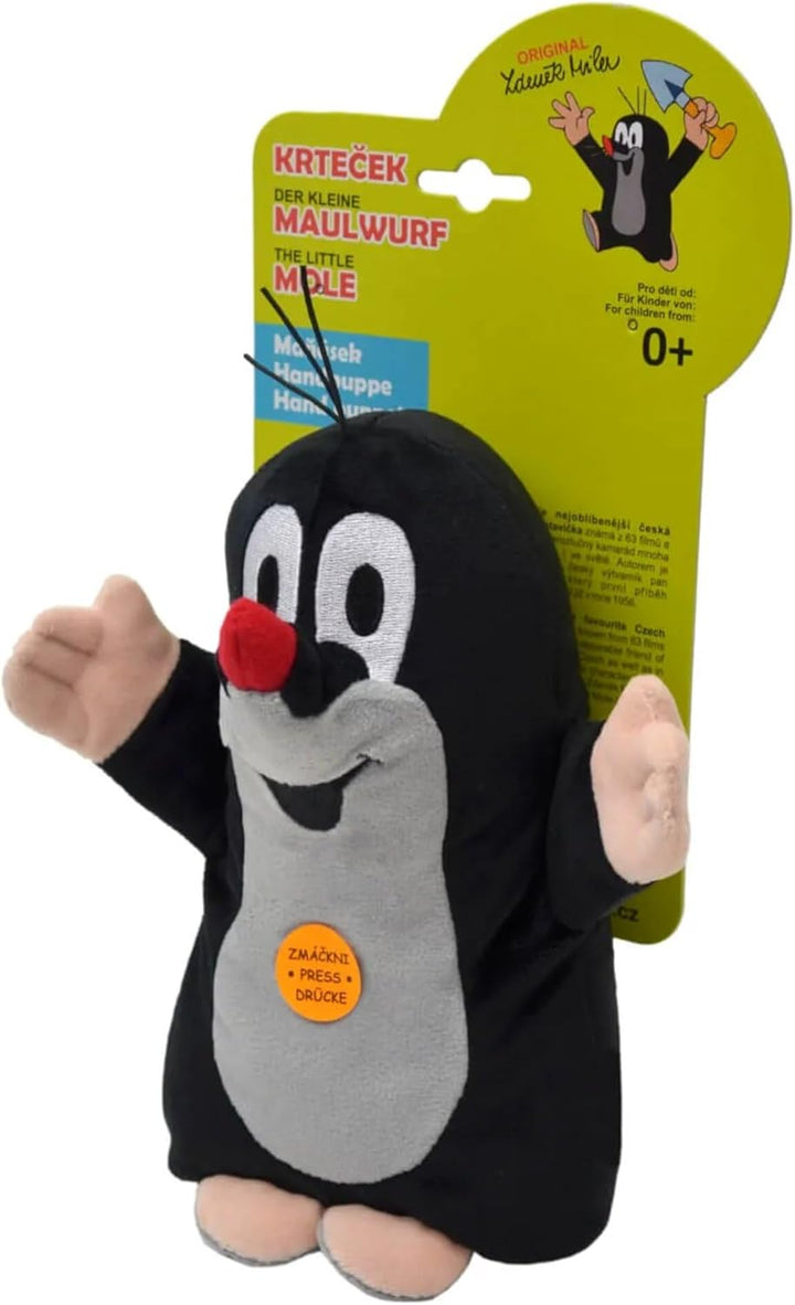 Trullala Sprach-Handpuppe, der kleine Maulwurf, aus der ''Sendung mit der Maus'', 20 cm