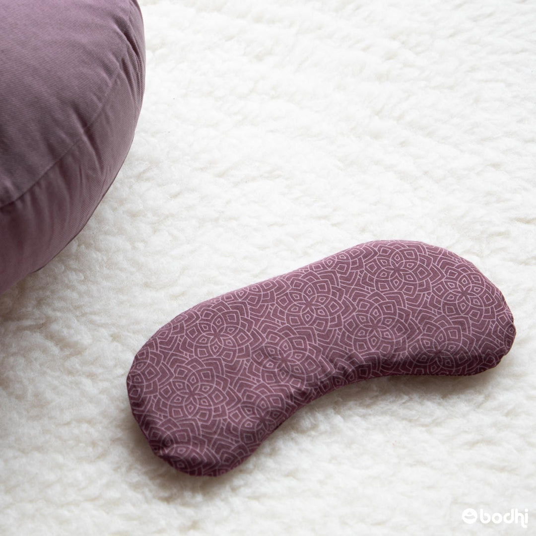 Bodhi Weiches Augenkissen aus Baumwolle | Füllung aus Bio-Leinsamen &amp; Bio-Lavendel | Vegan | Augenma