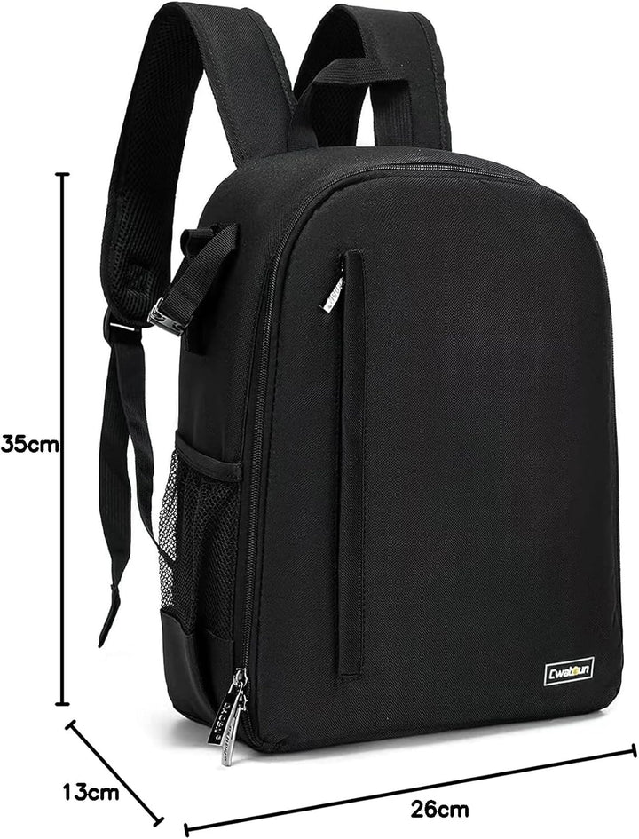 Cwatcun Kamerarucksack Professional für Spiegellose SLR/SLR Kamera wasserdichte Kameratasche Kompati