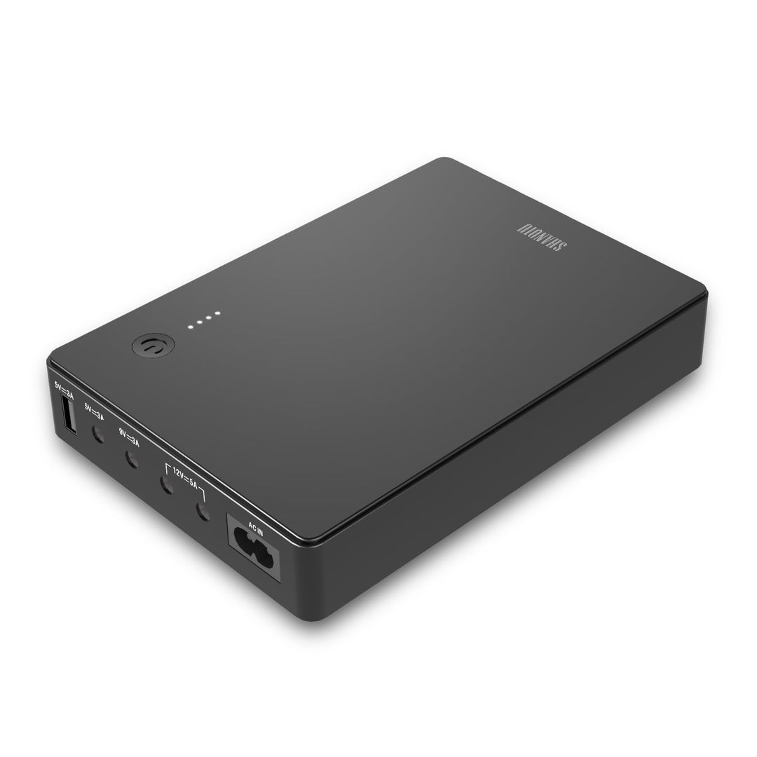 Shanqiu Mini UPS Unterbrechungsfreie Stromversorgung für Router, Modem, Kamera mit Eingang AC Ausgan