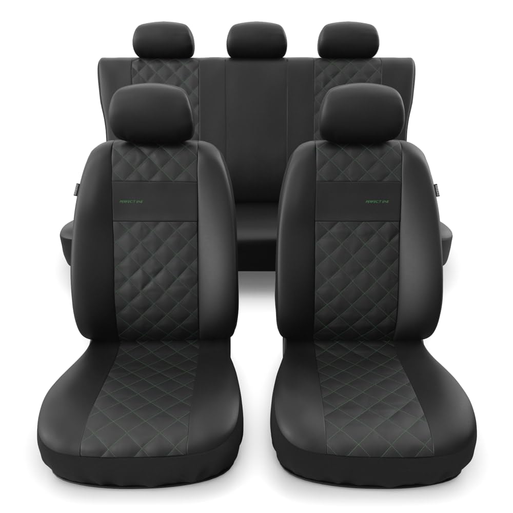 Mossa Sitzbezüge Auto kompatibel mit Ford Kuga I II III SUV 2008-... PRF-GR Grün PRF-GR, Grün PRF-GR