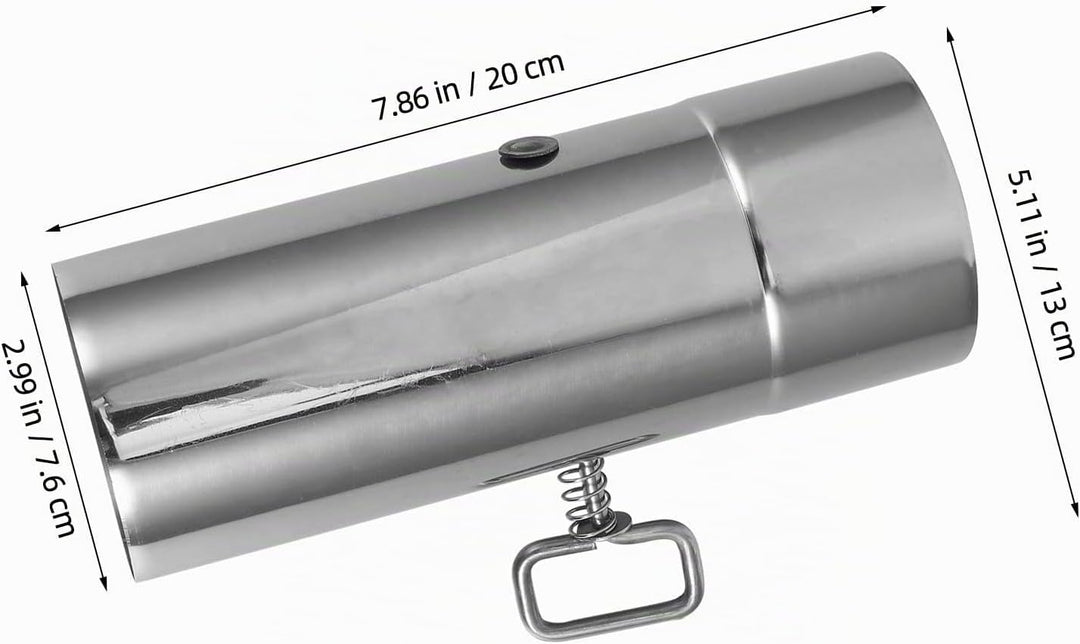 Supvox Ofenrohr mit Drosselklappe: 76 mm Edelstahl, verstellbares Kaminrohr für Campingzubehör