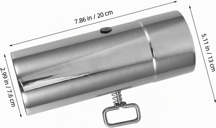 Supvox Ofenrohr mit Drosselklappe: 76 mm Edelstahl, verstellbares Kaminrohr für Campingzubehör