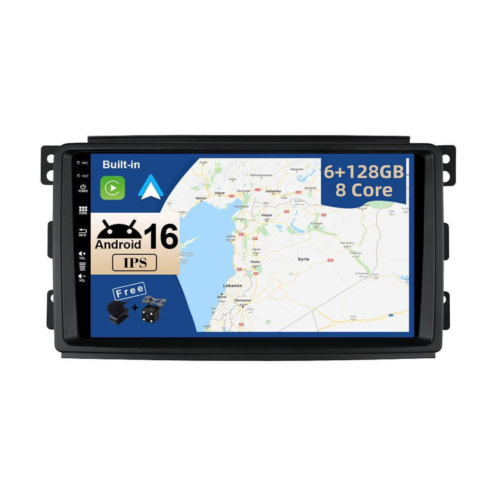 JOYX - 6G+128G - Android 15 IPS Autoradio Passt für Benz Smart fortwo 451 (2005-2010) - Kabellos Car