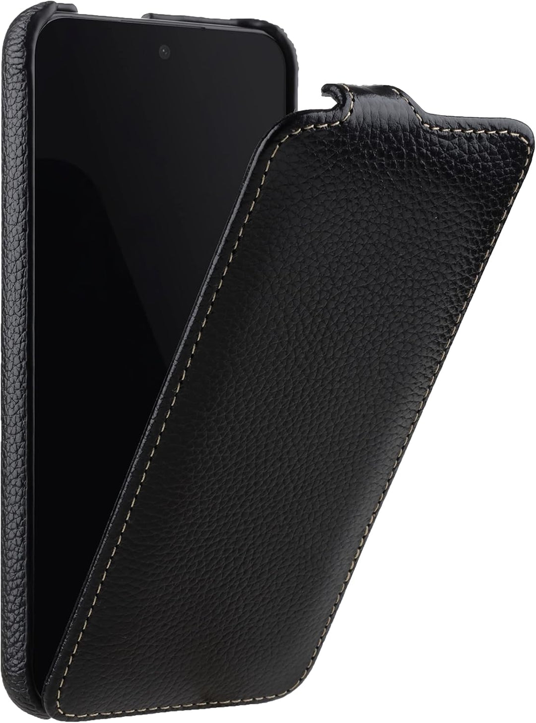STILGUT UltraSlim kompatibel mit Samsung Galaxy S22 Plus Hülle - Samsung S22 Plus Flip Case aus Lede