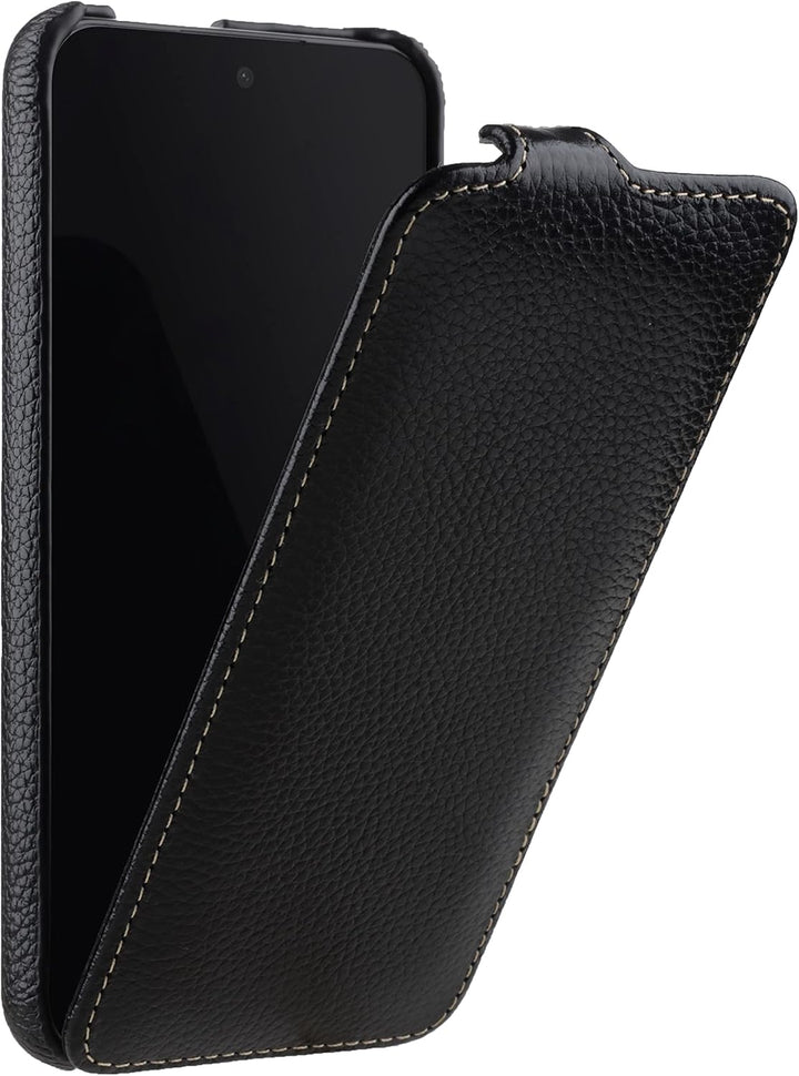 STILGUT UltraSlim kompatibel mit Samsung Galaxy S22 Plus Hülle - Samsung S22 Plus Flip Case aus Lede