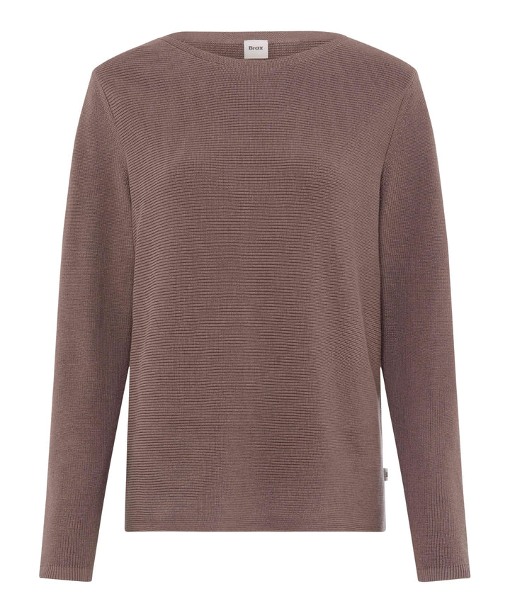 BRAX Feel Good Style Lesley Damen Strickpullover 36 50 Warm Greige, 36 50 Warm Greige