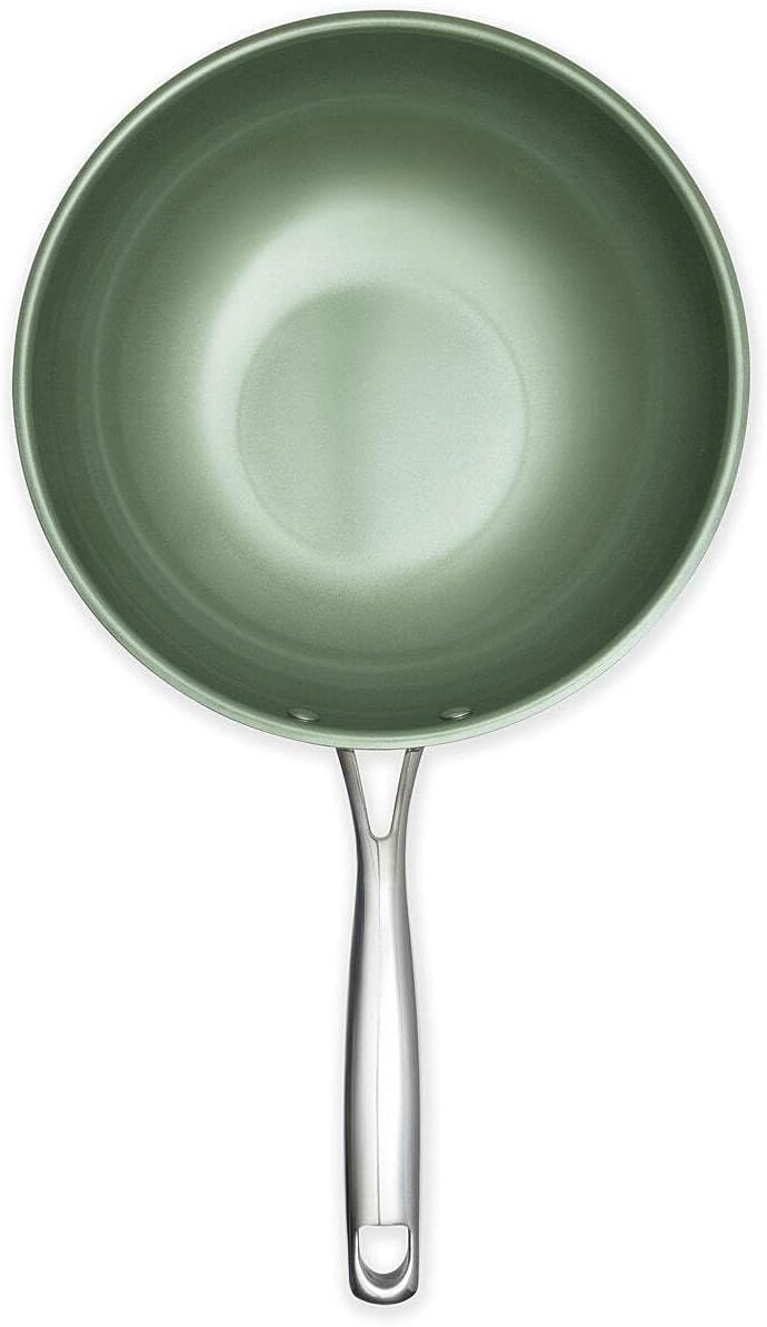 Just Vegan Wok, 28 cm, Grün