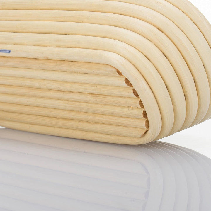 Westmark Gärköbchen-Set, 2tlg., Gärkörbchen oval + Bezug, Peddigrohr/Baumwolle, Hellbeige/Beige, 320