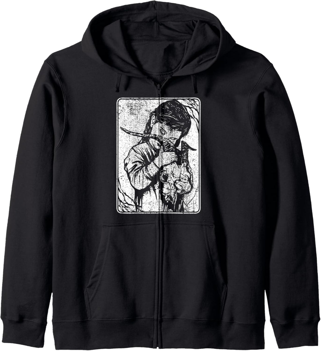 Satanic Okkult Dark Art Evil 666 Antichrist Goth Kapuzenjacke
