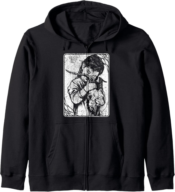 Satanic Okkult Dark Art Evil 666 Antichrist Goth Kapuzenjacke
