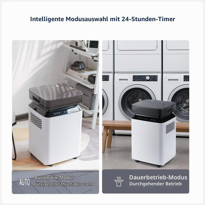 Kalopsia Raumentfeuchter Luftentfeuchter mit Kondensatpumpe: 80L/Tag Elektrischer Bautrockner mit 8L