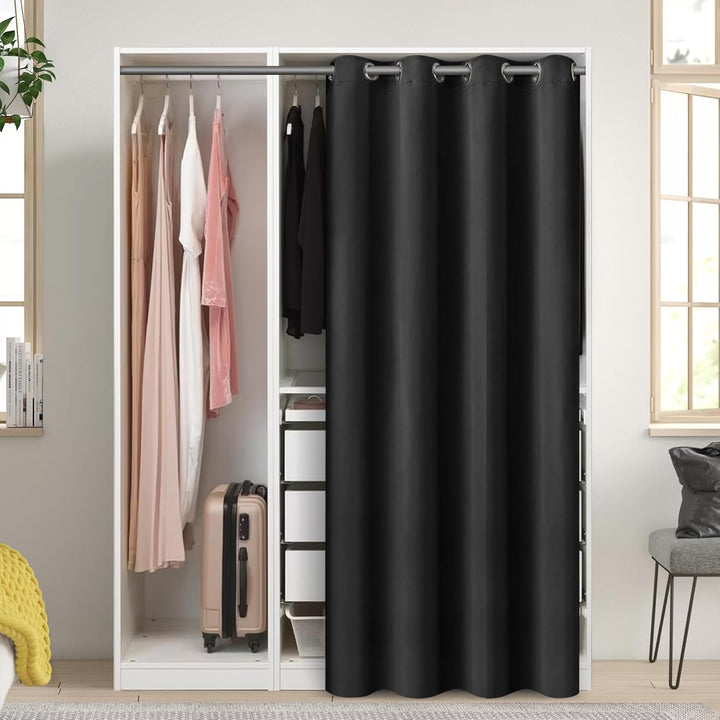 Lapalife Türvorhang Blickdicht Thermo Gardinen Vorhang mit Ösen für Fenster und Tür H203xB86cm Therm